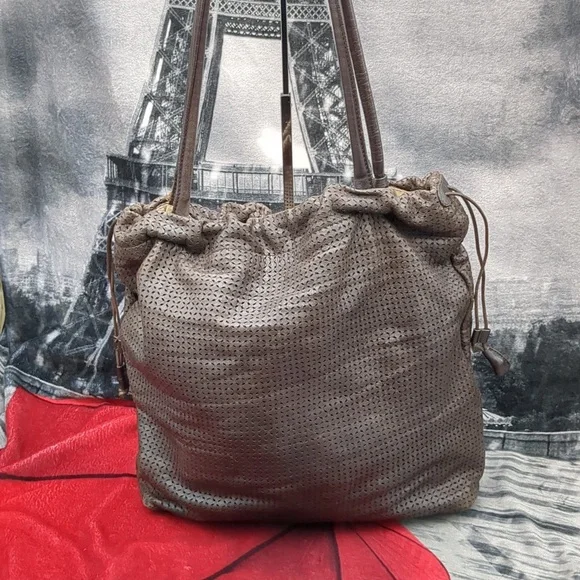 Furla Laser Cut Leather Shoulder Bag - Picture 5 of 16